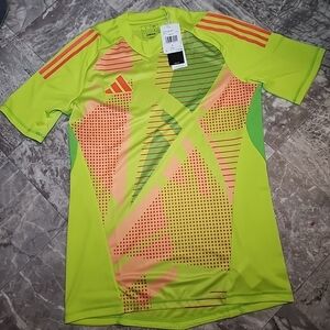 Adidas Men Tiro 24 Pro Goalkeeper Shirt Soccer Yellow GK Football Jersey Size L